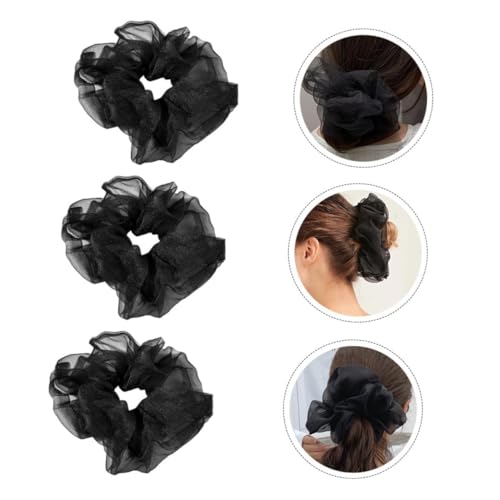 EPIGEIST 3 Stück Teiliges Elastisches Haargummi Kleine Retro Haarringe Strapazierfähige Pferdeschwanz Halter Modischer Haarschmuck für Damen Vielseitig und Farblich Anpassbar Langlebiges von EPIGEIST