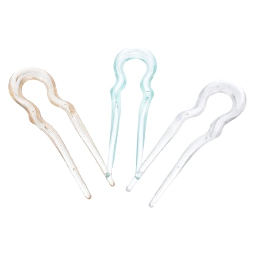 EPIGEIST 3 Stück Teiliges Französische Haarnadeln U Förmig Glänzend Große Haargabeln für Dünnes Dickes Haar Vintage Haarschmuck für Hochsteckfrisuren Damen Teenager Alltag Hochzeit von EPIGEIST