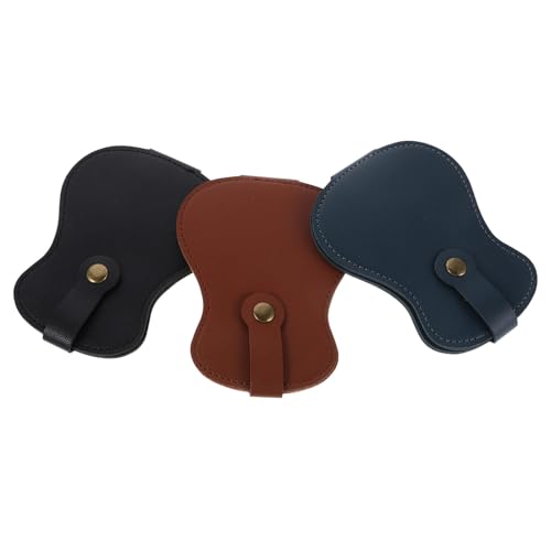 EPIGEIST 3 Stück Teiliges Gitarrenplektren-etui aus Kratzfestem Pu-Leder Großer Organizer mit Fächern für Verschiedene Plektren Leichter Tragbarer Aufbewahrungsbeutel für Akustik von EPIGEIST