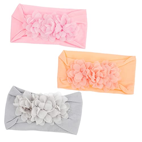 EPIGEIST 3 Stück Teiliges Haarband mit Blumenbow für Elastische Haarschmuck Kopfbedeckung für Fotoshootings und Täglichen Gebrauch Hautfreundlich und Atmungsaktiv von EPIGEIST