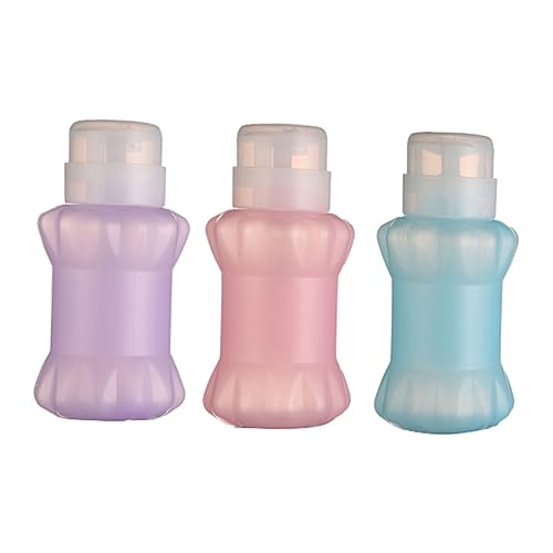 EPIGEIST 3 Stück Teiliges Nagellackentferner Flasche mit Druckpumpe Verschließbare Transparente Kunststoffbehälter für Make Up Entferner und Toner für Reisen und Unterwegs Zufällige Farbe EPIGEIST 3 Stück Teiliges Nagellackentferner Flasche mit Druckpumpe Verschließbare Transparente Kunststoffbehälter für Make Up Entferner und Toner für Reisen und Unterwegs Zufällige Farbe von EPIGEIST