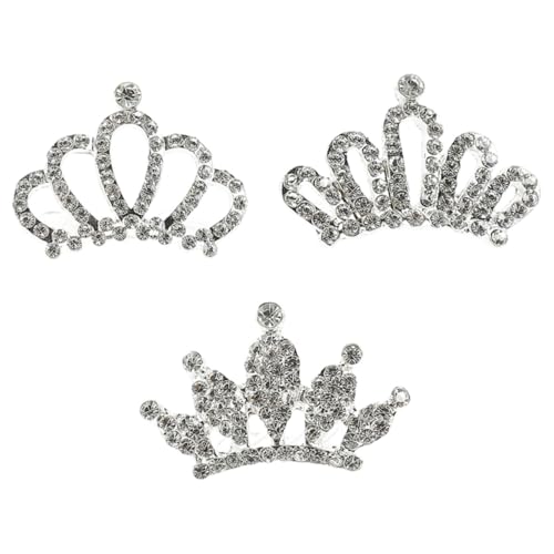 EPIGEIST 3 Stück Teiliges Tiara mit Strasssteinen Haarkamm Haarschmuck für Mädchen Vielseitige Kopfstücke für Geburtstag Hochzeit Party und Fotoshooting Komfortabel und Modisch von EPIGEIST