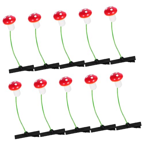 EPIGEIST 30 Stück Teiliges Niedliche Haarspangen Pilzdesign Langlebige Haarklammern für Dünnes Haar Mädchen Dekorative Haarschmuck Geschenk für Geburtstage und Alltag von EPIGEIST