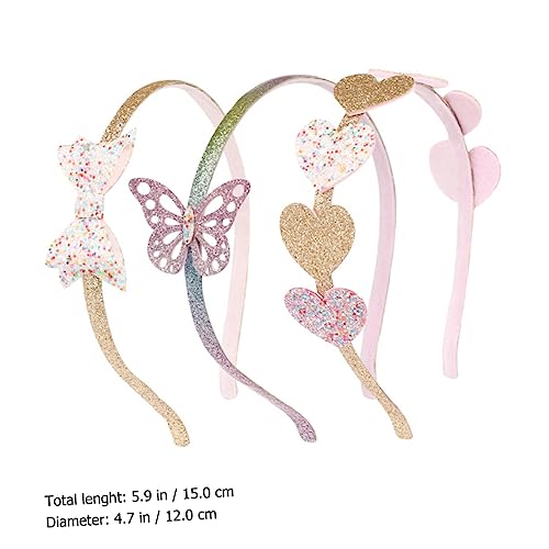 EPIGEIST 3 Stücke Glitzer Haarreifen mit Herz und Schmetterlingen Verstellbar für Kinder Leicht Vielseitig Einsetzbar Haarschmuck Satz für Partys und Valentinstag EPIGEIST 3 Stücke Glitzer Haarreifen mit Herz und Schmetterlingen Verstellbar für Kinder Leicht Vielseitig Einsetzbar Haarschmuck Satz für Partys und Valentinstag von EPIGEIST