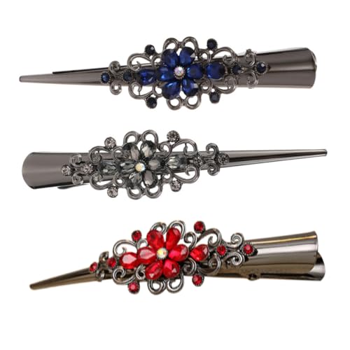 EPIGEIST 3stücke Teiliges Dekorative Haarklammern Mit Strass Vintage Duckbill Clips Für Damen Komfortable Und Sichere Haaraccessoires EPIGEIST 3stücke Teiliges Dekorative Haarklammern Mit Strass Vintage Duckbill Clips Für Damen Komfortable Und Sichere Haaraccessoires von EPIGEIST