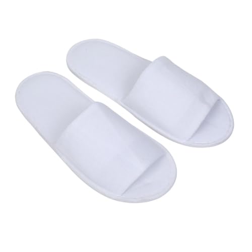 EPIGEIST 4 Paare Einweg Herren Slipper Open Toe Reise Hausschuhe Leicht Atmungsaktiv Hotel Gäste Pantoffeln Komfortabel Universalgröße von EPIGEIST