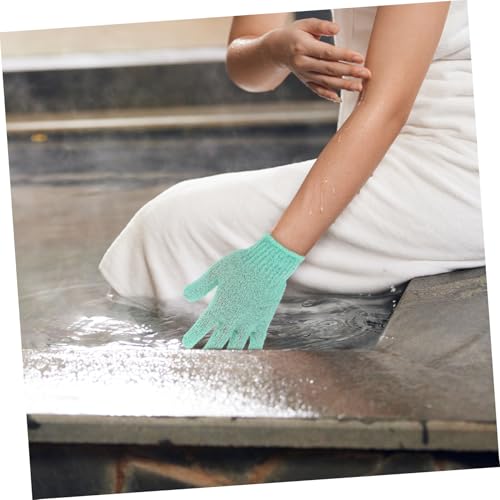 EPIGEIST 4 Paare Peeling Badehandschuhe aus Nylon Elastische Duschhandschuhe für Körperpeeling Abgestorbene Haut Entfernen Spa Massage Geeignet für Damen und Herren Bequeme Zufällige Farbe von EPIGEIST