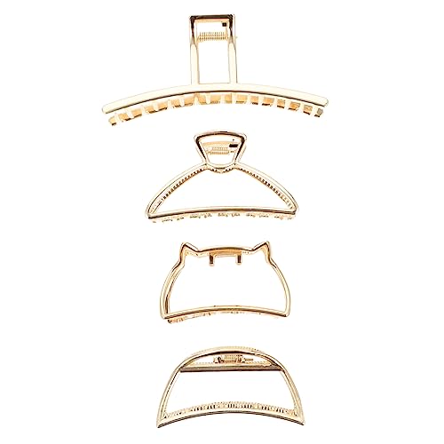 EPIGEIST 4 Stück Große Haarklammer aus Metall Rutschfeste Haarklammern für Dickes Haar Stilvolle Haarschmuck für Damen Starke Halterung für Täglichen Gebrauch und Hochzeiten von EPIGEIST