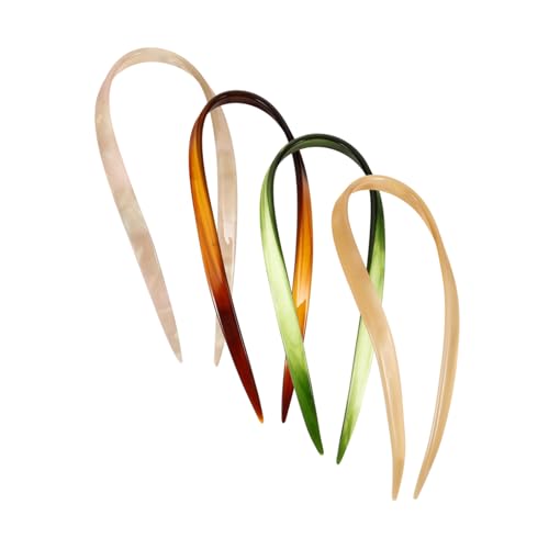 EPIGEIST 4 Stück Minimalistische U Förmige Haarnadeln Leichte Stabile Französische Haarspangen für Damen Sicheres Halten von Hochsteckfrisuren und Dutt Eleganter Haarschmuck für Alltag und von EPIGEIST