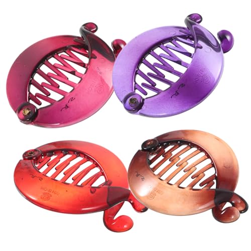 EPIGEIST 4 Stück Teiliges Bananen haarclip Dickes und Langes Haar Rutschfeste Haarklammern aus Robustem Material Modische Vintage haarschmuck accessoires für Damen und Mädchen EPIGEIST 4 Stück Teiliges Bananen haarclip Dickes und Langes Haar Rutschfeste Haarklammern aus Robustem Material Modische Vintage haarschmuck accessoires für Damen und Mädchen von EPIGEIST