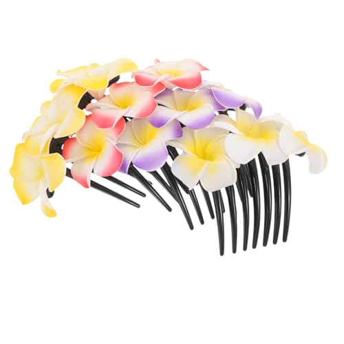 EPIGEIST 4 Stück Teiliges Bunter Haarschmuck Damen Blüten Haarkämme Stabile Langlebige Haarspangen für Vielseitiges Styling Geeignet für Braut Party Alltag und Besondere Anlässe von EPIGEIST