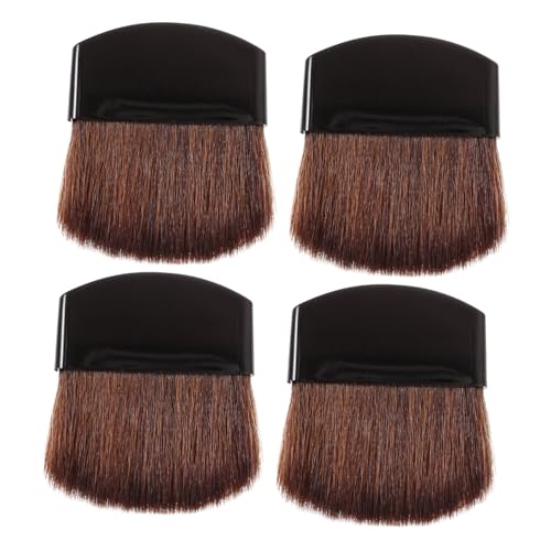 EPIGEIST 4 Stück Teiliges Make Up Pinsel Klein Leicht für Losen Puder und Weiche Borsten Tragbar für Unterwegs Präziser Highlighter Pinsel für Frauen und Mädchen von EPIGEIST