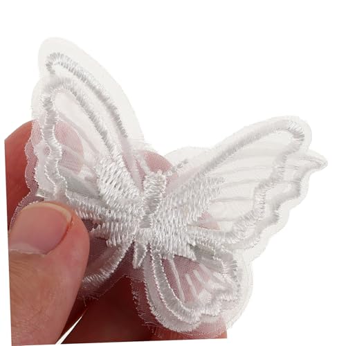 EPIGEIST 4 Stück Teiliges Schmetterling Haarspangen aus Spitze mit Gesticktem Spitzenmuster Robuster und Rutschfeste Clips Haarschmuck Accessoires für Damen und Mädchen von EPIGEIST