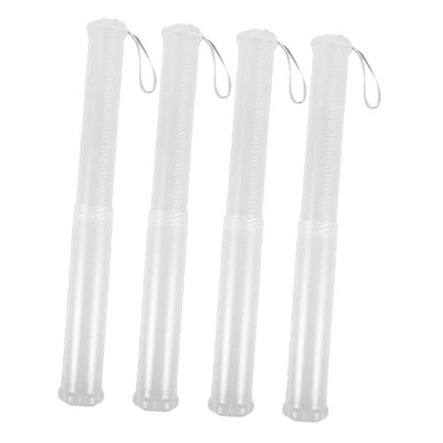 EPIGEIST 4 Stück Teiliges Transparentes Ausziehbares Pinsel Aufbewahrungsset Durchmesser Leichter Kunststoff Kompakt und für Künstler und Studenten von EPIGEIST