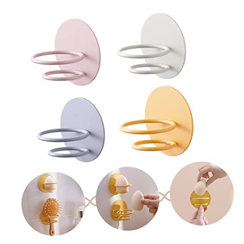 EPIGEIST 4 Stück Teiliges Wandmontiertes Makeup Sponge Rack aus Langlebigem Karbonstahl Belüfteter Puderquastenhalter Bohren Leichter Kosmetik Organizer für Badezimmer Einfache von EPIGEIST