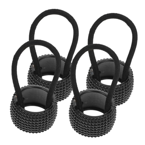 EPIGEIST 4 Stücke Haar Pferdeschwanz Halter Elastische Haar Ringe für Teenager Mädchen Pferdeschwanzmanschette Material von EPIGEIST