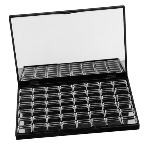 EPIGEIST 48 Stück Magnetische Makeup Palette Leer mit Spiegel Teiliges Metall Pan Wiederbefüllbarer Lidschattenhalter Langlebiger Organizer für Blush Puder Sicherer Verschluss Robustes von EPIGEIST