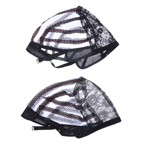 EPIGEIST 4stücke Elastische Haarnetze Für Perücken Atmungsaktive Mesh-wig-kappen Für Damen Und Herren Für Perückenherstellung Und Täglichen Gebrauch U-form Standard von EPIGEIST