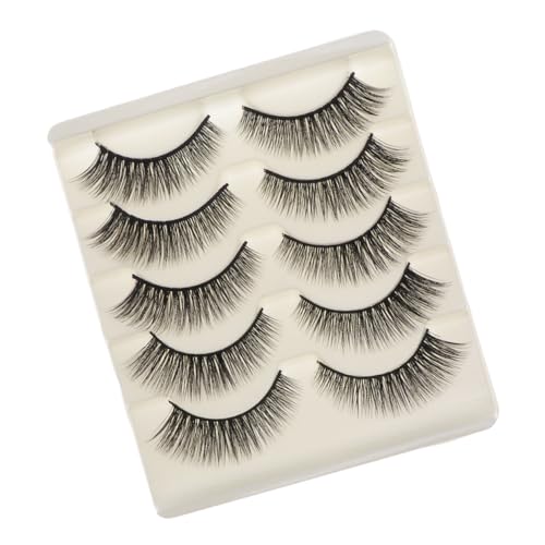 EPIGEIST 5 Paare Natürliche Falsche Wimpern Lang Weich Sicher Geruchlos Komfortabel für Frauen Mädchen von EPIGEIST