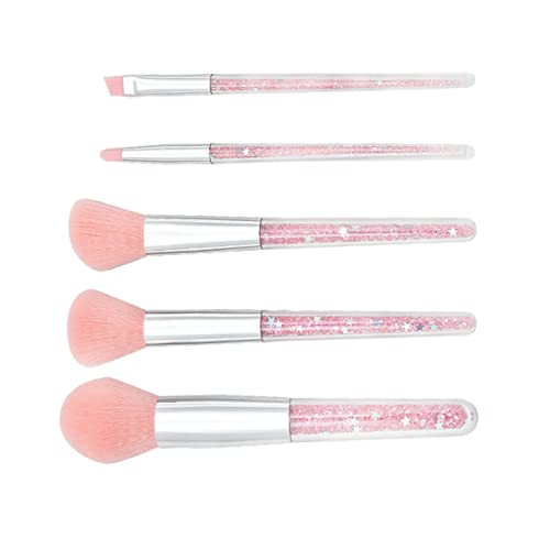 EPIGEIST 5 Stück Make-up-pinsel-set Bürsten Bausatz Make-up-pinselreiniger Rougepinsel Gesichts- Stiftung Lidschatten Machen Schminkkasten Pulver Mischen Make -up -kits Für Frauen Rosa von EPIGEIST
