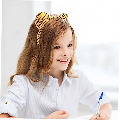 EPIGEIST 5 Stück Teiliges Plüsch Tier Haarreif Jungle Headdress Cartoon Kopfschmuck Weich Bequem für Kostüm und Themenpartys Giraffe Zebra Tiger Leopard von EPIGEIST