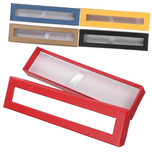 EPIGEIST 5 Stück Teiliges Transparente für Stifte aus Hochwertigem Stabile mit Sichtfenster Praktische Stifteaufbewahrung für Erwachsene Multifunktionale Farbe von EPIGEIST