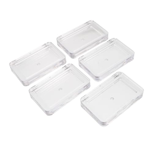 EPIGEIST 5 Stück Teiliges Transparenter Langlebiger DIY Lidschatten Aufbewahrungsboxen Kompakt und Tragbar zum Befüllen mit Puder oder Brauenkosmetik Praktische Kosmetik Organizer für von EPIGEIST