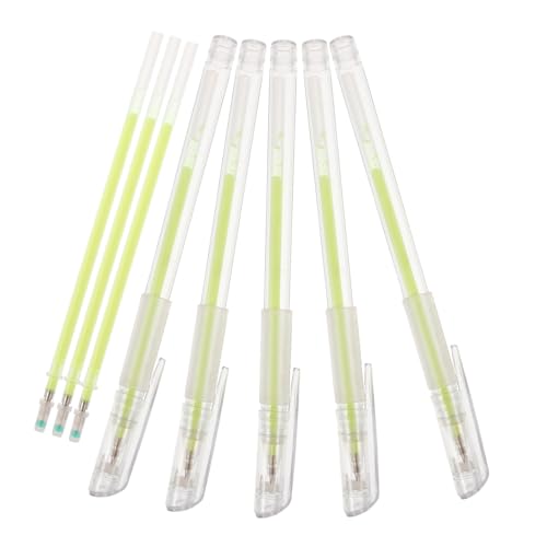 EPIGEIST 5stücke Weißer Augenbrauenstift Augenbrauen-gelstift Hautmarkierungsstift Mit Nachfüllungen Fluoreszierender Grüner Stift Für Make-up-positions-mapping-werkzeuge von EPIGEIST