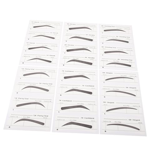 EPIGEIST 6 Stck Teiliges Augenbrauen Schablonen Einweg Augenbrauen Aufkleber Makeup Vorlage für Frauen Praktisch und Zeitsparend für Salon und Zuhause von EPIGEIST