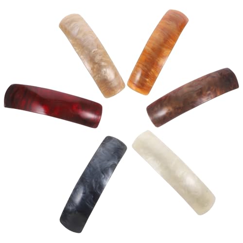 EPIGEIST 6 Stck Teiliges Kleine Haarklammern aus Metall und Acryl Federnde Haarspangen zum Fixieren Teilweise Zöpfe und Lose Haare Dekorative Haarschmuck für Damen Langlebig und Schonend von EPIGEIST