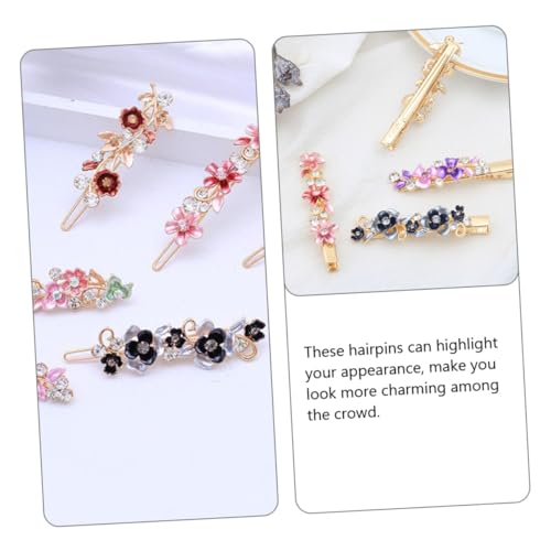 EPIGEIST 6 Stück Teiliges Bunte Retro Metall Haarnadeln mit Blumenmotiv für Damen Langlebig und Formstabil Vielseitiger Haarschmuck für Verschiedene Haarstile und Farben Eleganter von EPIGEIST