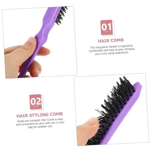 EPIGEIST 6 Stück Teiliges Faltbares Reisehaarkamm Doppelseitiger Salon Kamm für Lockiges und Glattes Haar Leicht Langlebig Ergonomisch für Damen und Herren Unterwegs von EPIGEIST