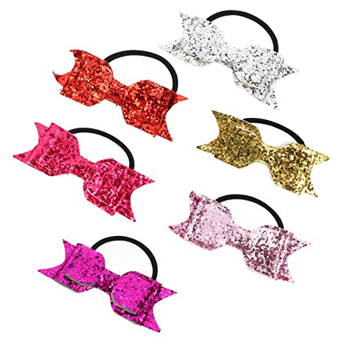 EPIGEIST 6stücke Bowknot Haargummi Für Langes Haar Mit Schleife Pferdeschwanzhalter Aus Hochwertigem Material Haarseil Für Mädchen Einfach Abzunehmen von EPIGEIST