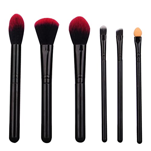 EPIGEIST 6 Stück Teiliges Make up Pinselset mit Roten Weichen Borsten Vielseitig für Lidschatten Foundation Blush und Loser Puder Kompakt und Tragbar für Reisen Professionell und Langlebig von EPIGEIST