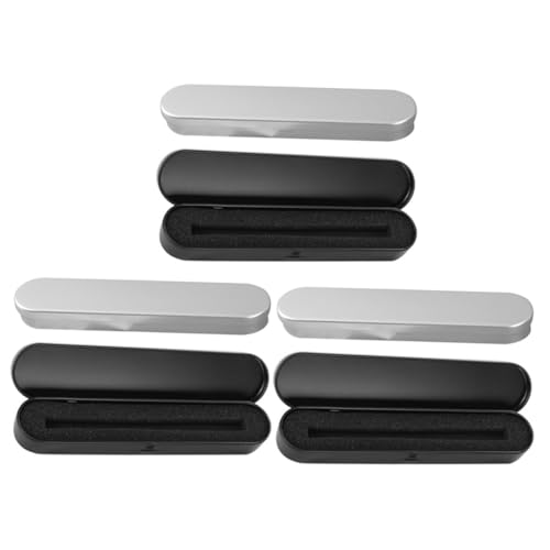 EPIGEIST 6 Stück Teiliges Metall stifteetui mit Deckel Kratzfest Kompakt und Tragbar für Schüler und Lehrer Praktischer Schreibwaren Organizer für Stifte Bleistifte und Kleine Büroartikel von EPIGEIST