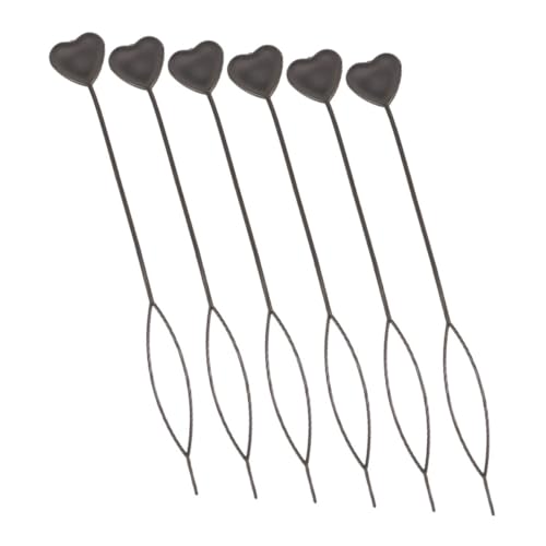 EPIGEIST 6 Stücke Schwarz Herz Schnell Beader Für Laden Perlen Automatische Haar Beader Werkzeug Für Mädchen Haar Styling Werkzeuge Haar Pferdeschwanz Styling Maker von EPIGEIST
