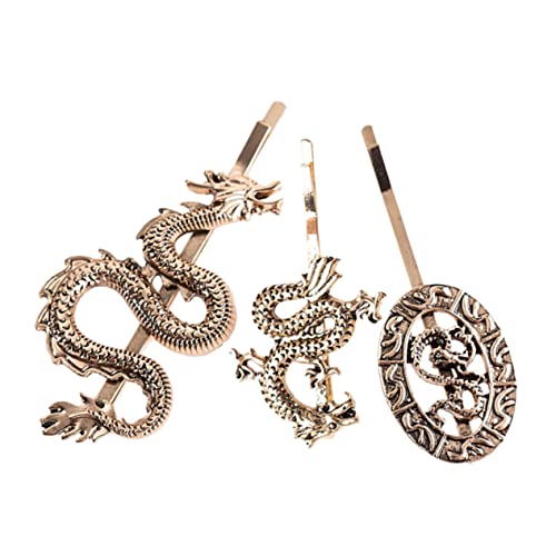 EPIGEIST 6Stücke Drachen Haarnadeln Teiliges Retro Punk Haarschmuck für Damen Stilvolle Haarclips aus Metall mit Funkelnden Details für Cosplay Partys und Tägliches Styling von EPIGEIST