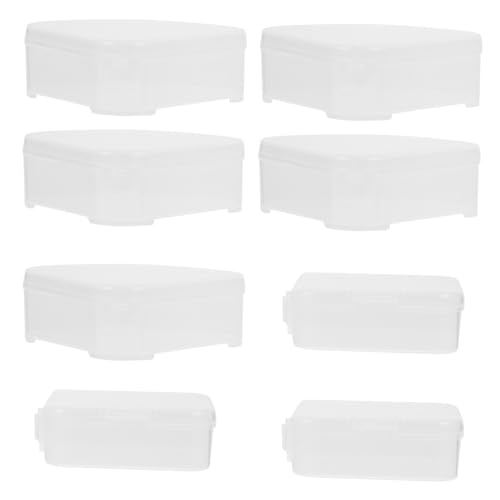 EPIGEIST 8 Stck Teiliges Make Up Schwamm Aufbewahrungsset Kleine Dreieckige und Quadratische Puderquaste Boxen Langlebige Kunststoff Make Up Puff Organizer Kompakt und Tragbar für von EPIGEIST