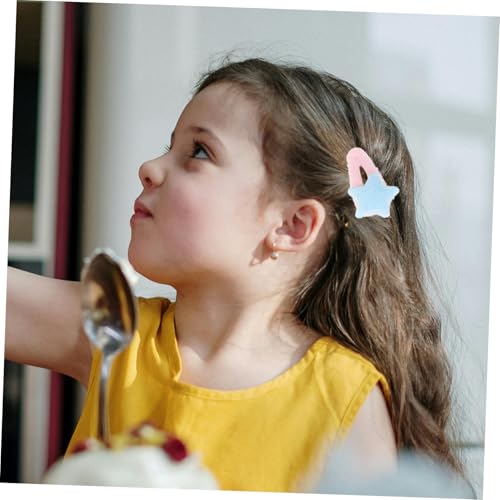 EPIGEIST 8 Stück Plüsch Haarspangen Sternförmige Haarklammern für Mädchen Bunte Weiche Barrettes Haarschmuck für Damen Vielseitig Passend Langlebig und Stylisch von EPIGEIST