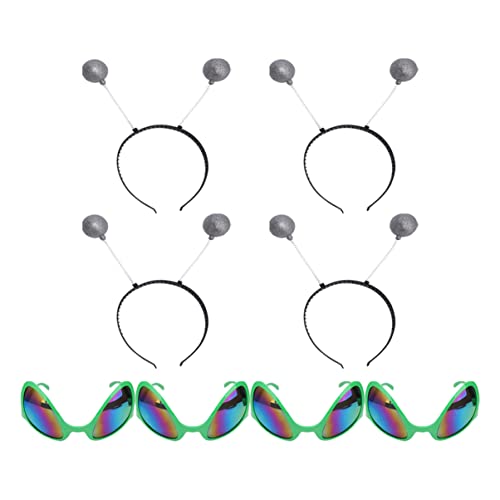 EPIGEIST 8 Stück Teiliges Lustige Brillen und Haarreifen für Partys Einzigartige Brille für Erwachsene für Festivals und Besondere Anlässe von EPIGEIST