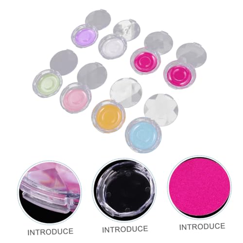 EPIGEIST 8 Stück Teiliges Transparenter Wimpern Organizer Hochtranslucenter Diamantfacettierter Wimpernbehälter für Künstliche Wimpern Mit Abdeckung Leicht und Tragbar für Zuhause und von EPIGEIST
