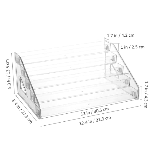 EPIGEIST Acryl Kosmetik Organizer mit Fächern Mehrstufiger Makeup Palette Organizer und Parfümhalter Platzsparendes Display Regal für Nagellack Vielseitiger Kosmetikständer für von EPIGEIST