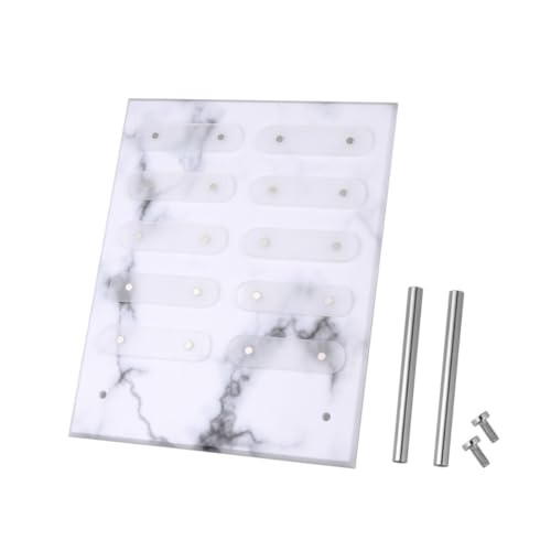 EPIGEIST Acryl Nagel Farbkarte Halter mit Ständer Marmor Muster Nagelkunst Display Board für Maniküre Praxis Salon Präsentation Nagellack Farbfelder Organizer von EPIGEIST