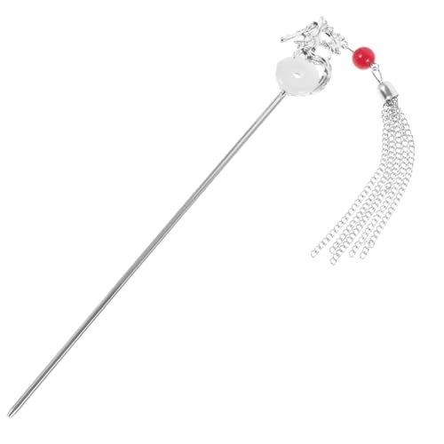 EPIGEIST Chinesischer Haarnadel Dragon Hair Stick Metall Haarschmuck Vintage Stil mit Quaste Zodiac Drachenmotiv für Frauen und Hanfu Festliche Anlässe von EPIGEIST