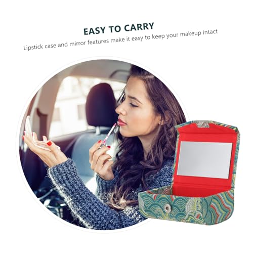 EPIGEIST Chinesisches Lippenstift etui aus Strapazierfähigem Eleganter Kosmetik Organizer mit Traditionellem Design Leichtes Reise Make up Case für Lippenstifte und Kleine Accessoires von EPIGEIST