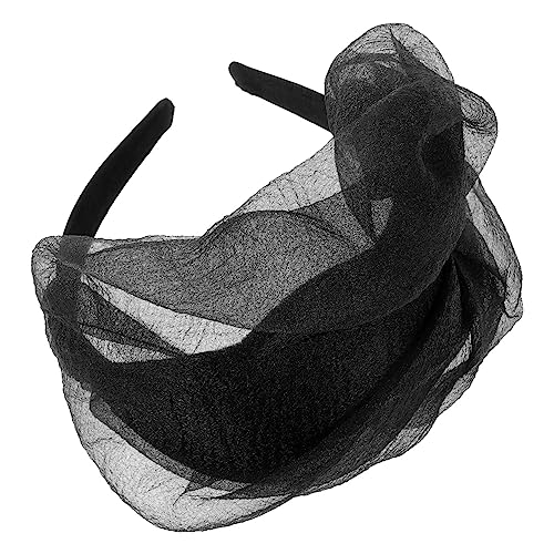 EPIGEIST Damen Fascinator Haarband Französischer Vintage Haarreif Cosplay Kopfschmuck für Hochzeiten Abendveranstaltungen Bankette und Partys Schwarzes Mode Stirnband Stilvolle von EPIGEIST