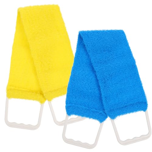 EPIGEIST Doppelseitiger Massage Rückenschrubber Handtuch für Männer Exfolierende Badematte für Gesunde Haut Sanfte und Aktivierung Blutzirkulation Geeignet für Dusche und Zufällige Farbe von EPIGEIST