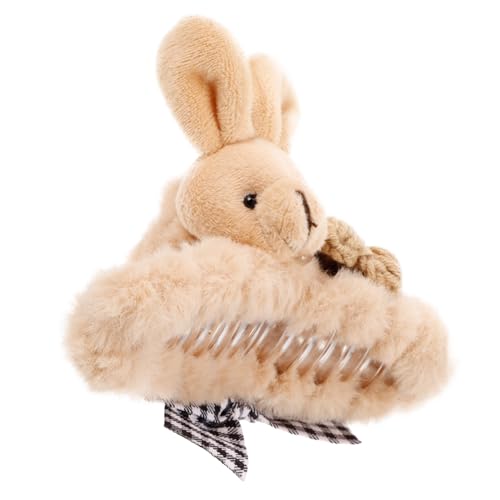 EPIGEIST Einzigartige Große Haarklammer mit Weichem Plüsch Rutschfeste Haarspange für Dickes und Dünnes Haar Damen Haarklammer mit Hasenmotiv Bequem und Vielseitig für Alltag und Festtage von EPIGEIST