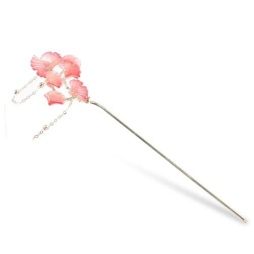 EPIGEIST Eleganter Chinesischer Haarschmuck Ginkgo Haarnadel mit Quaste Damen Haarstab für Hochzeit Party Alltag Minimalistisches Design Einfache Anwendung Geschenkidee von EPIGEIST