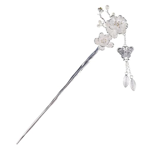 EPIGEIST Eleganter Damen Haarschmuck Haarnadel Chinesischer Stil Pflaumenblüte Quaste Haarschmuck Haarstäbchen für Hochzeitsfest Frisuren von EPIGEIST